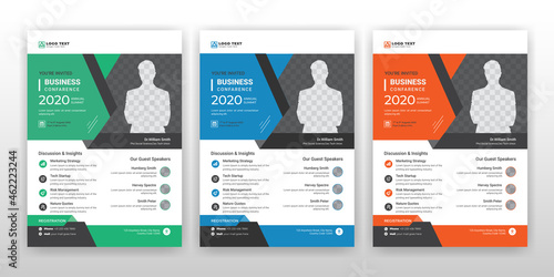 Flyer template poster brochure cover design layout  background, vector illustration template in A4 size