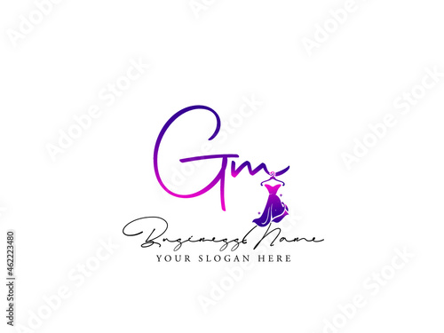 Fashion GM Logo, Modern gm g m Logo Letter Vector For Clothing, Apparel Fashion Dress Shop