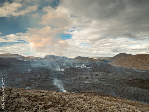 The lava field of Fagradalsfjall vocano, Iceland. photo