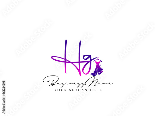 Fashion HG Logo, Modern hg h g Logo Letter Vector For Clothing, Apparel Fashion Dress Shop