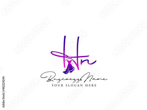 Fashion HN Logo, Modern hn h n Logo Letter Vector For Clothing, Apparel Fashion Dress Shop