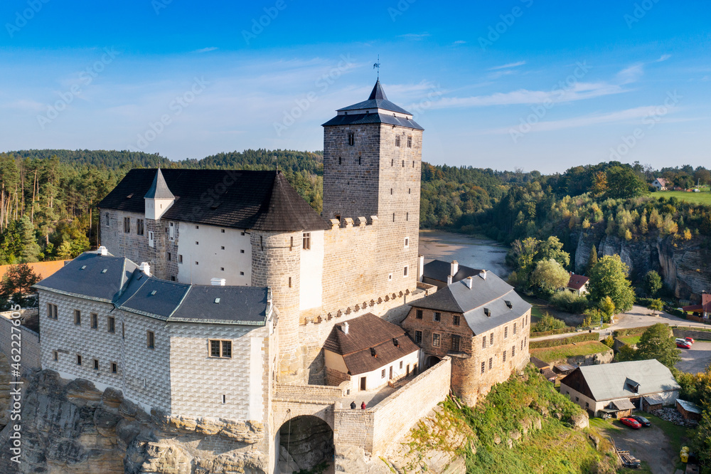 gothic castle Kost near town Sobotka, Bohemian Paradiise, Czech republic