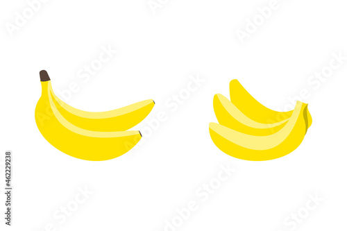 Set isolated banana logo template design vector , icon illustration