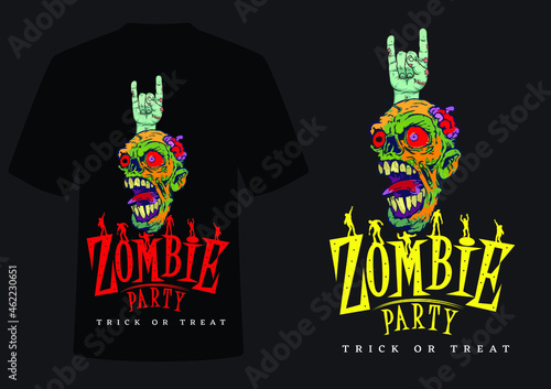 Halloween, Motorcycle skull, vintage typography and layout, skull in biker helmet and goggles with eagle wings isolated vector illustration T-shirt design 