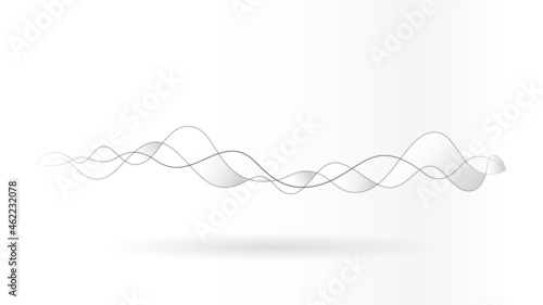 Line elements motion sound wave background