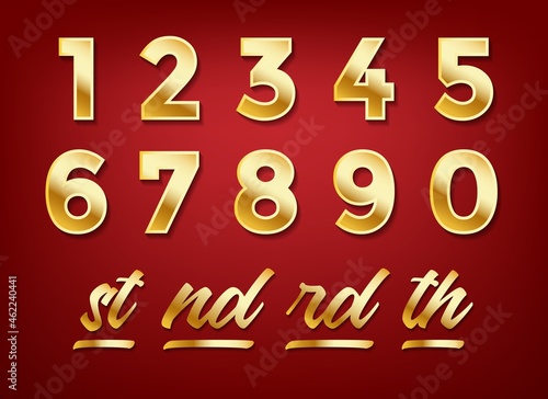 Anniversary golden numbers