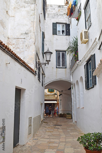 Fototapeta Naklejka Na Ścianę i Meble -  Calles de Fornell Menorca Baleares España
