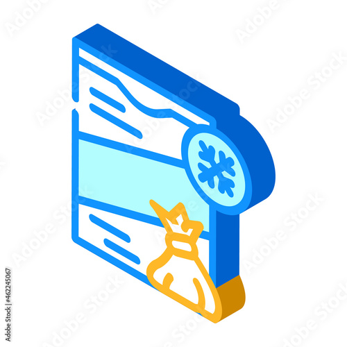 khinkali frozen meal isometric icon vector. khinkali frozen meal sign. isolated symbol illustration