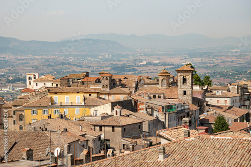 Image of the city of Anagni, an ancient medieval city in central Italy, Europe.