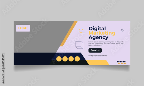 Creative Corporate Facebook Cover Design Template