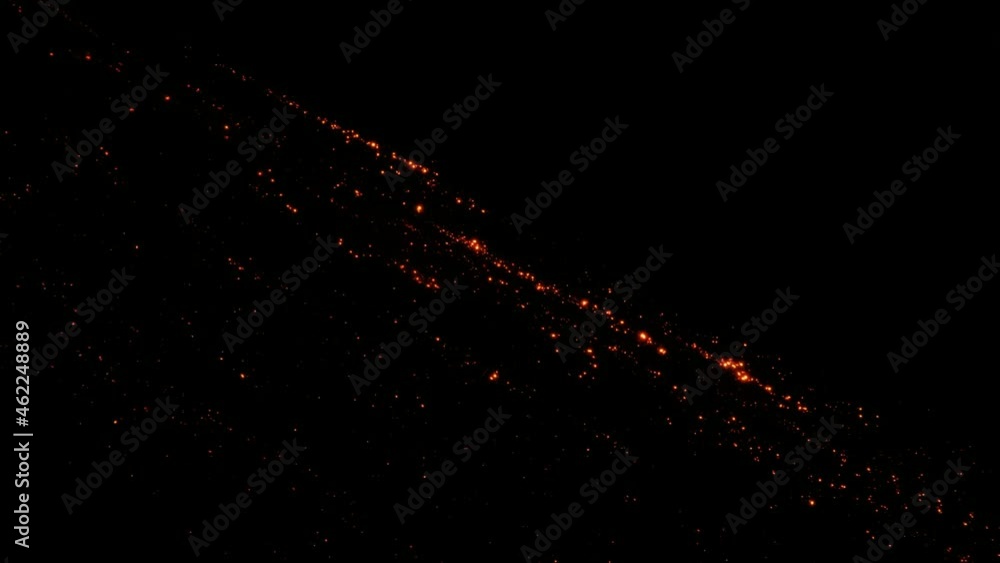 Volcan de fuego erupting by night lava and rocks