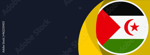 Sahrawi arab democratic republic web banner or social media cover