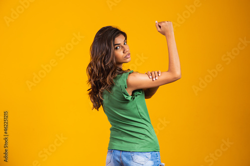 Принти на полотні Militancy. Claw woman. we can do it. Equal rights. Woman's Day