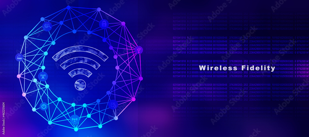 Obraz premium 2d illustration WiFi symbol sign 