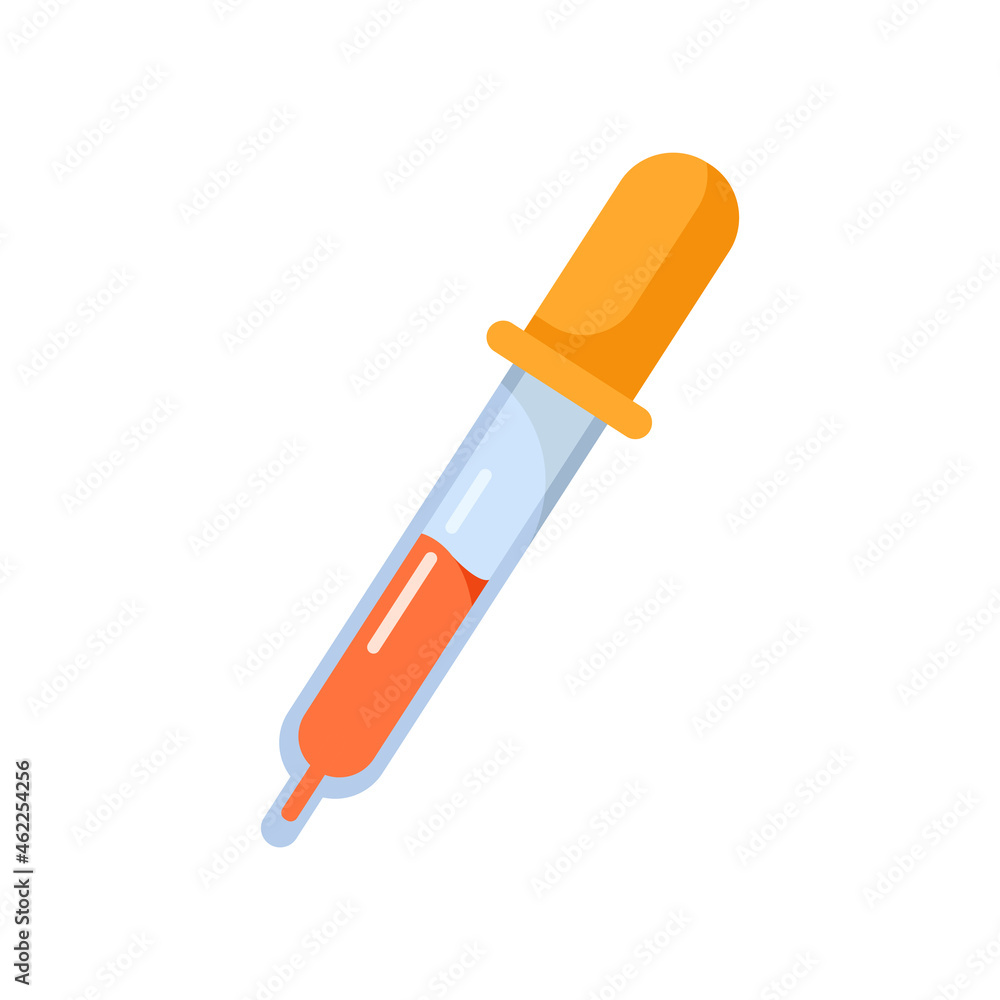 medicine Pipette isolated illustration. Pipette flat icon on white background. Pipette clipart. medicine Pipette isolated illustration. Pipette flat icon on white background. Pipette clipart.