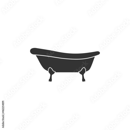 Bath tub icon. Simple illustration of Bath tub vector icon for web design isolated on white background