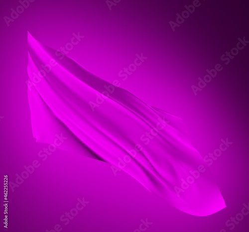 Abstract Pink Flag 3D Rendering (3D Artwork)