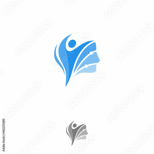 Human think health, spirit and success logo design inspiration