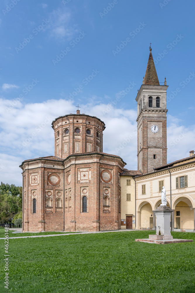 apse view of Holy Virgin Sanctuary church, Castelleone, Italy