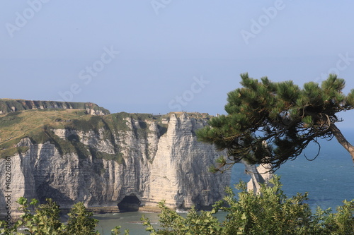 Felsen bei Etretat in der Normandie