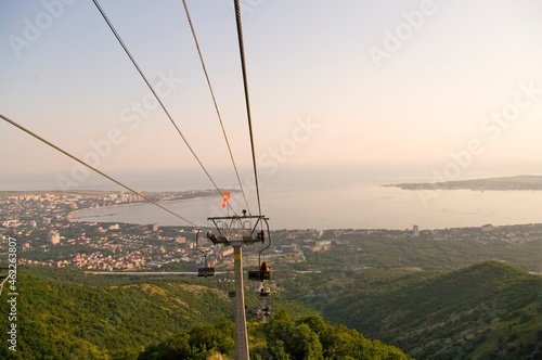 cable car in the mountains