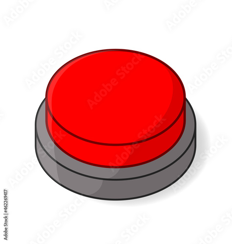 big red cartoon button