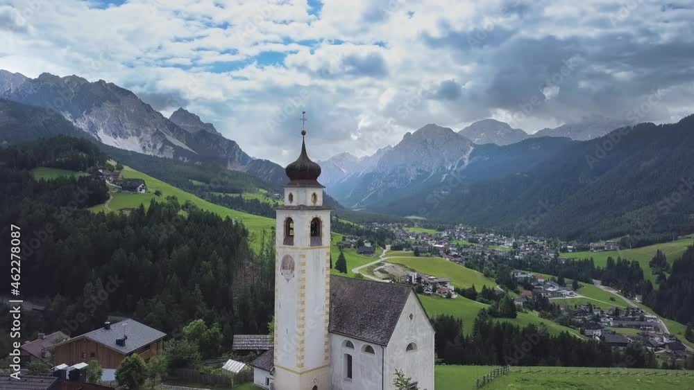 Alpine village in the Dolomites Alpine village in the Dolomites