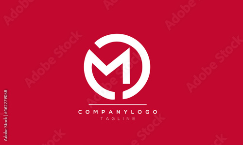 Abstract Letter Vector Logo Design Template MC CM