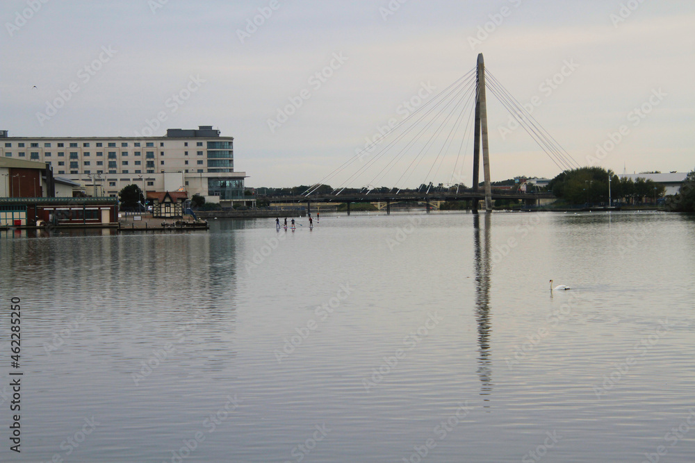 A view of the Marina Lake in Southport