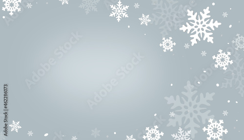 christmas background with snowflakes. Snowflake Background with Copy Space for Your Content