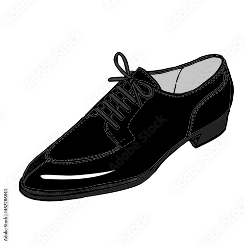 男性の革靴のドレスシューズのデザインUチップ