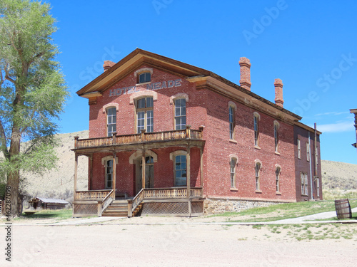 Abandoned buildings in Bannack State Park in Bannack, Montana.