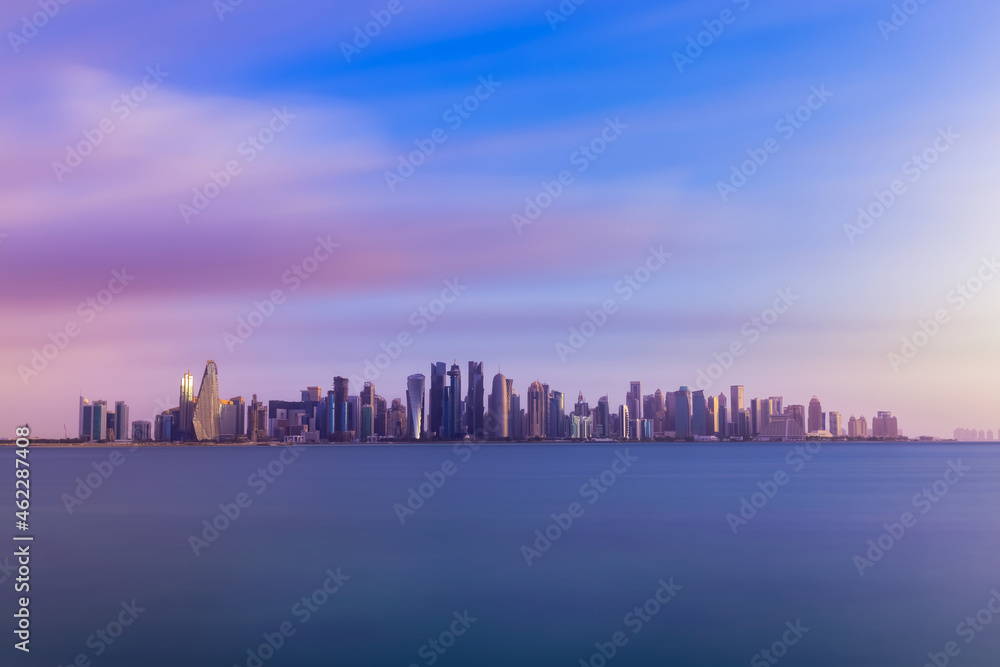 Doha Skyline at Sunset 