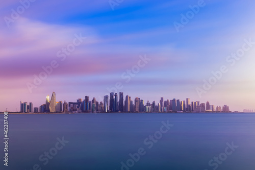 Doha Skyline at Sunset  © Hisham