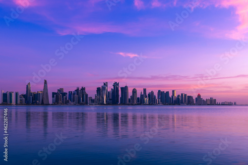 Doha Skyline at Sunrise © Hisham