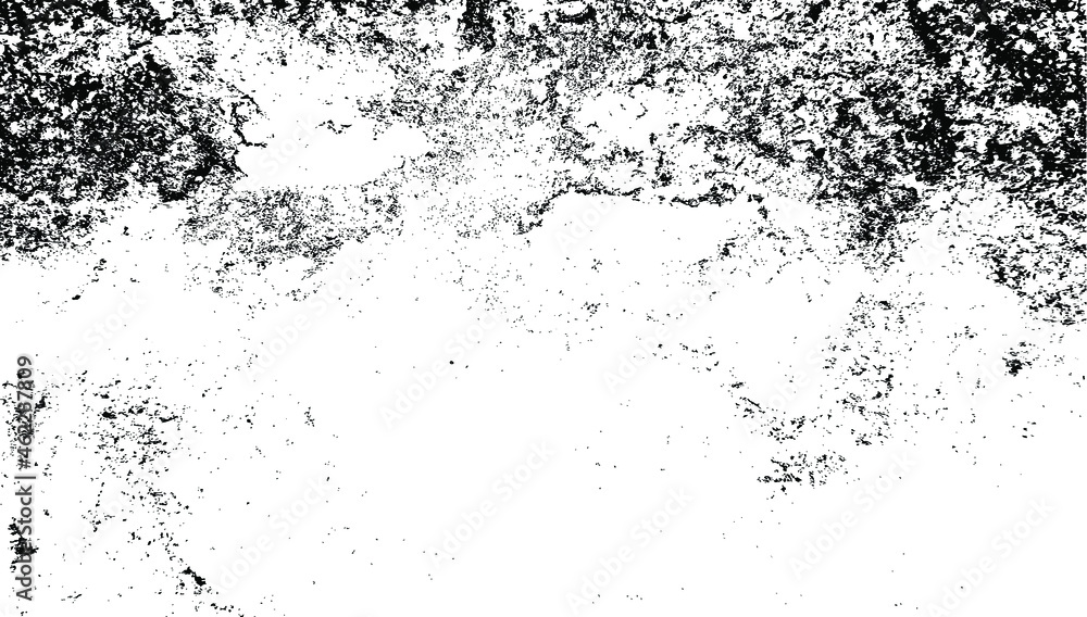 Rough black and white texture vector. Distressed overlay texture. Grunge background. Abstract textured effect. Vector Illustration. Black isolated on white background. EPS10