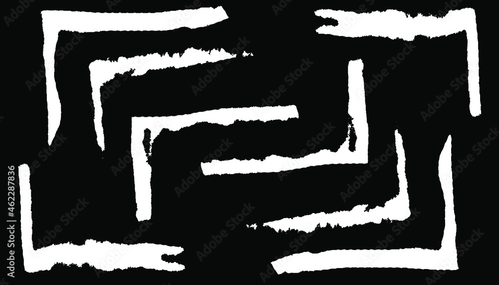 Rough, irregular texture composed of monochrome geometric elements. Overlay distressed grunge background. Abstract vector illustration. Isolated on white background. EPS10 Rough, irregular texture composed of monochrome geometric elements. Overlay distressed grunge background. Abstract vector illustration. Isolated on white background. EPS10