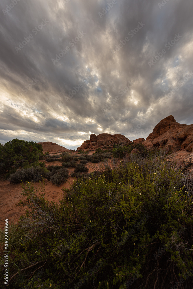 Dramatic scenery and light in the Utah desert