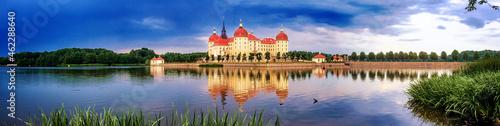 Wasseschloss Schloss Moritzburg in Sachsen, Deutschland