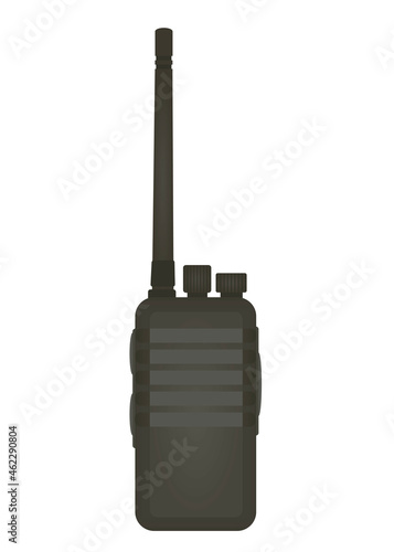 Woki toki radio transmitter. vector photo