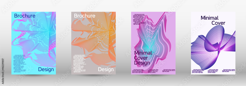 Modern abstract background. Modern design template. A set of modern abstract covers