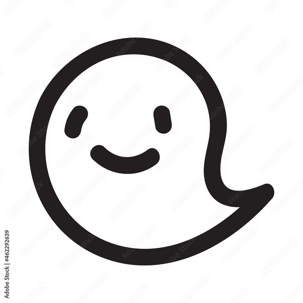 Cute doodle ghost character. Happy Halloween ghost cartoon vector illustration. Party card invitation print Cute doodle ghost character. Happy Halloween ghost cartoon vector illustration. Party card invitation print