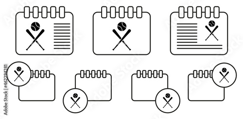 baseball bat and ball icon. Sports Accessory icon. Sport element icon. Premium quality graphic design. Signs, outline symbols collection icon for websites, web design, mobile app on white background