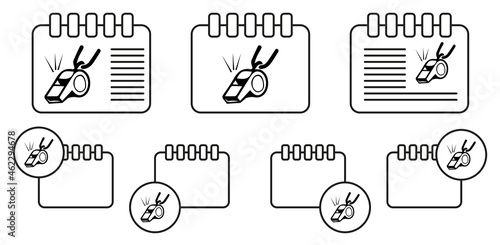 whistle icon. Sports Accessory icon. Sport element icon. Premium quality graphic design. Signs, outline symbols collection icon for websites, web design, mobile app on white background