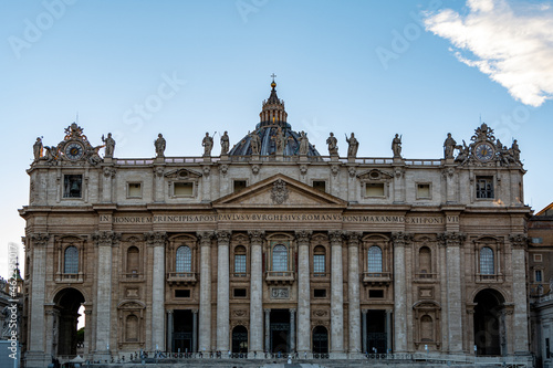 Front Facade of the St. Peters Basilica in the Vatican