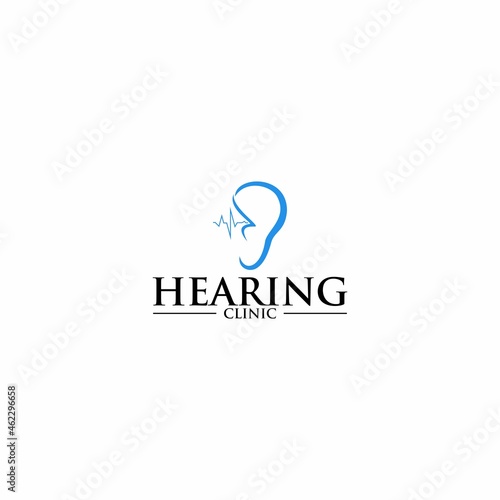 Simple Hearing Clinic ear Logo Icon