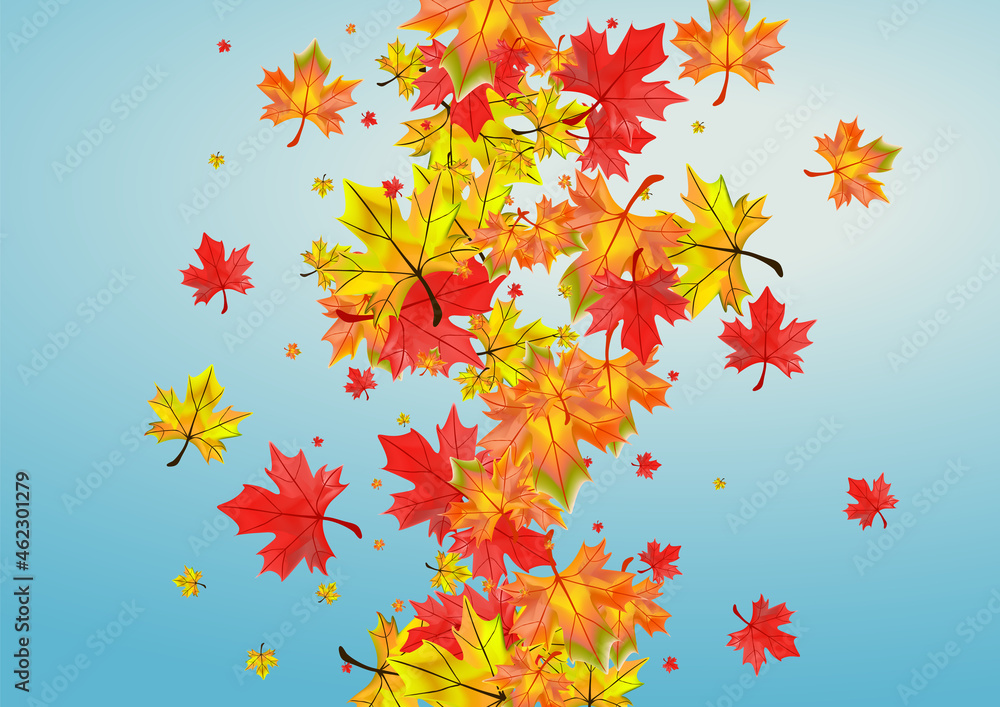 Autumnal Leaves Background Blue Vector. Leaf Tree Illustration. Brown Abstract Foliage. Decor Floral Texture. Autumnal Leaves Background Blue Vector. Leaf Tree Illustration. Brown Abstract Foliage. Decor Floral Texture.