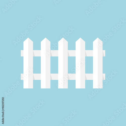Fence icon flat design. Vector illustration
