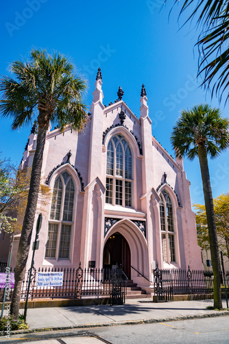 Canvas-taulu Huguenot Church in Charleston, South Carolina