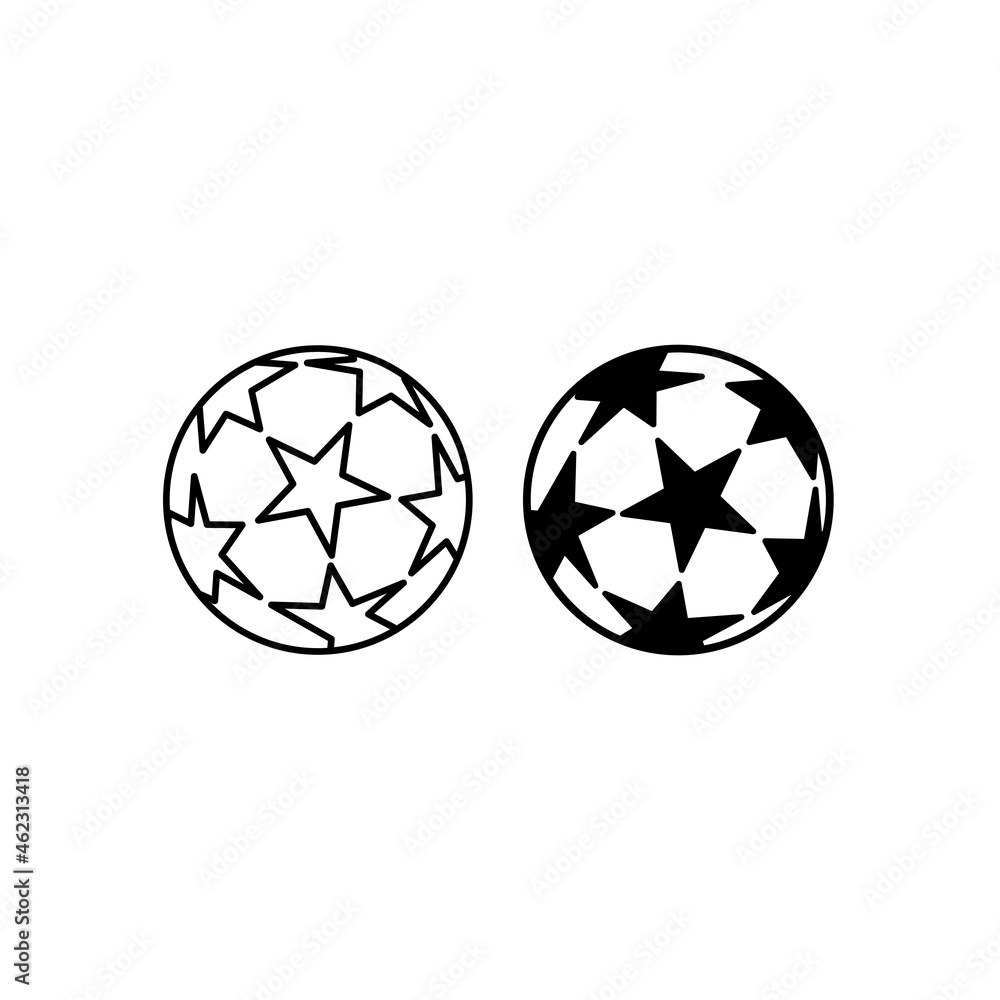 Football icon vector with simple and trendy design Football icon vector with simple and trendy design